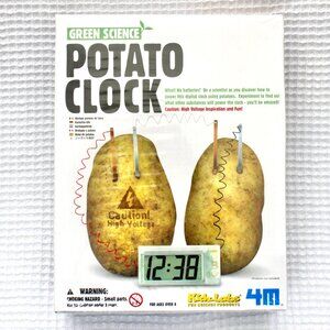 NWT 4M Potato Clock Kit Green Science Education Craft Gift Kids Teens